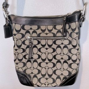 Black and Grey Coach Crossbody!